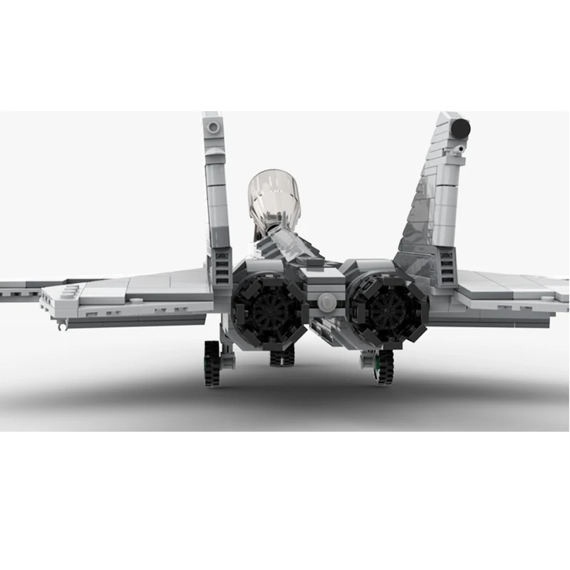 2 차 세계 대전 항공기 MOC-156545, MiG-29A MOC 군사 빌딩 블록 전투기 무기 키트, 전시 모형 벽돌 장난감, 남아용 선물