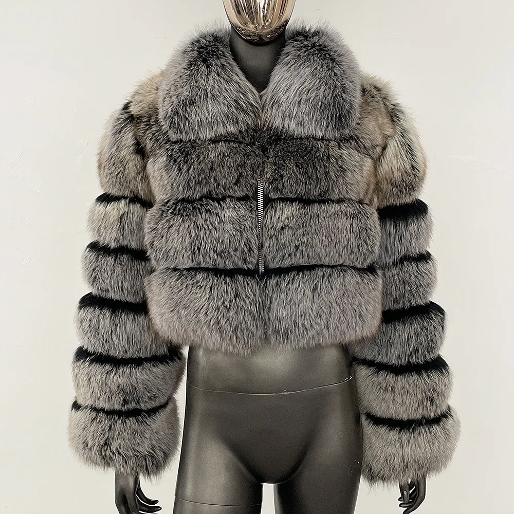 ขายร้อนคุณภาพสูงขนสุนัขจิ้งจอกจริงผู้หญิงสั้นแฟชั่นใหม่ WARM ของแท้ขนสัตว์