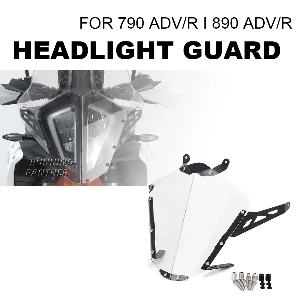 

FOR 890 ADVENTURE ADV R 790 Adventure Adv R 2023- Motorcycle headlight protective cover