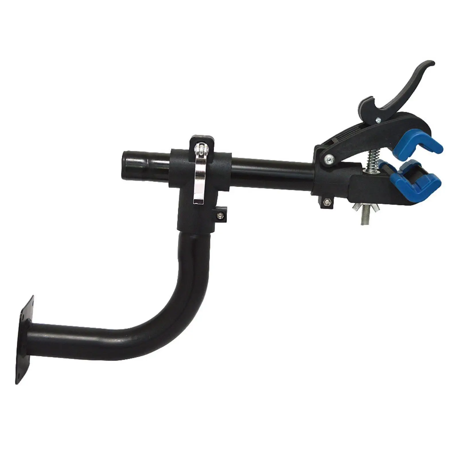 support-mural-pour-velo-pince-reglable-construction-en-acier-accessoire-pour-velo-pour-garage-et-atelier-interieurs