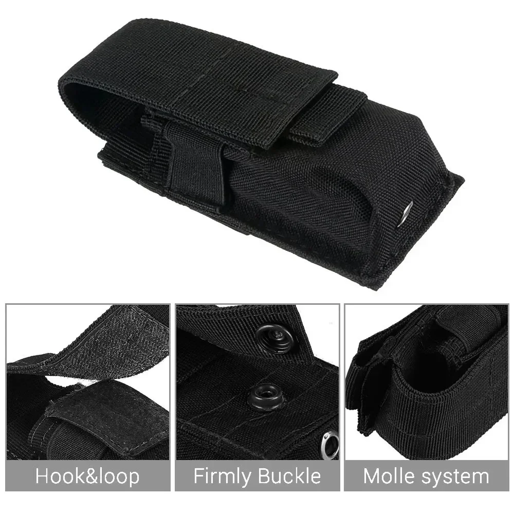 

Tactical Outdoor Enthusiast Flashlight Bag Small Single Tool M5 Tactical Flashlight Bag Molle Attachment Hanging Waist