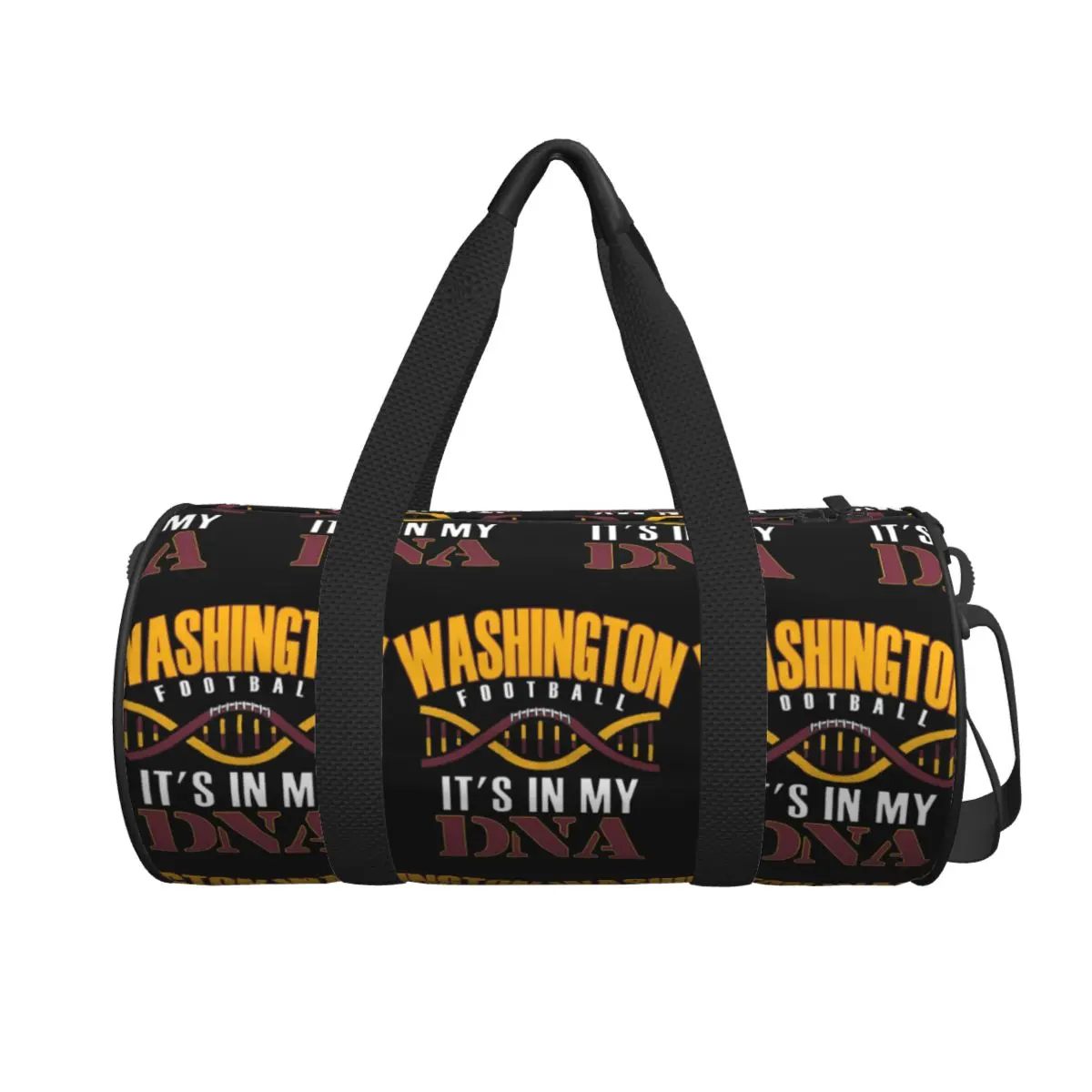 

Washington Pro Football Funny Its In My DNA Large Duffle Gym Bag Waterproof Duffle Travel Bags Handbags Fitness bag