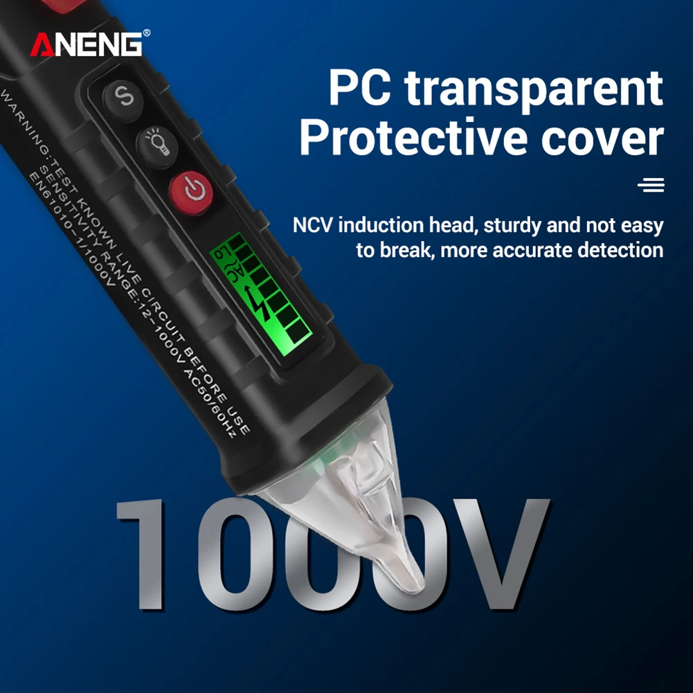 ANENG VC1010 كاشف الكهرباء قلم رصاص اختبار فولت قلم اختبار الحالي