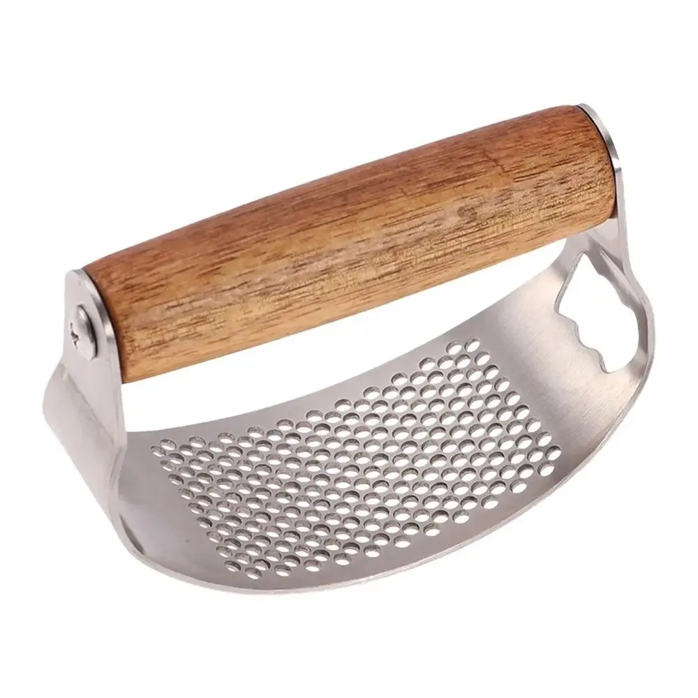 

Stainless Steel Garlic Presse Manual Ergonomic Design Garlic Crusher Comfortable Grip Bottle Opener Garlic Chopper