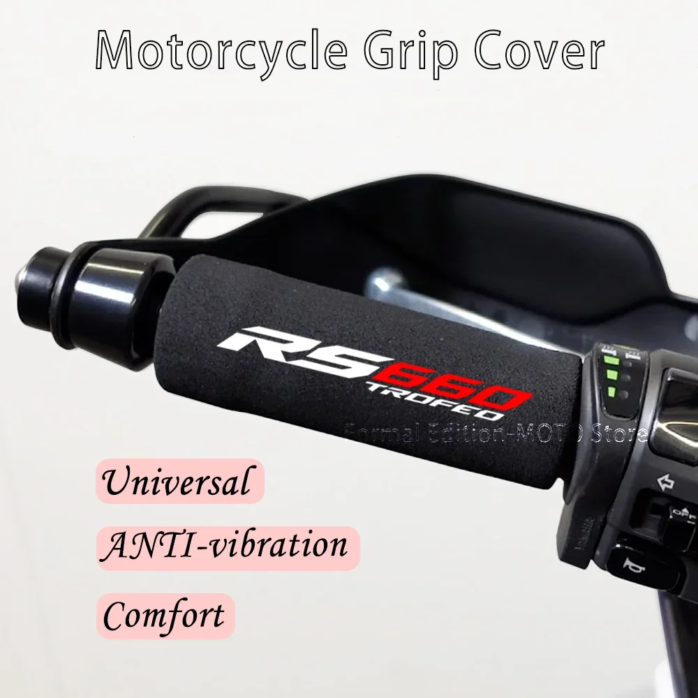 Motorcycle Sponge Grip Shockproof Non-Slip Handlebar Grip Sponge Cover for Aprilia RS 660 RS 660 TROFEO