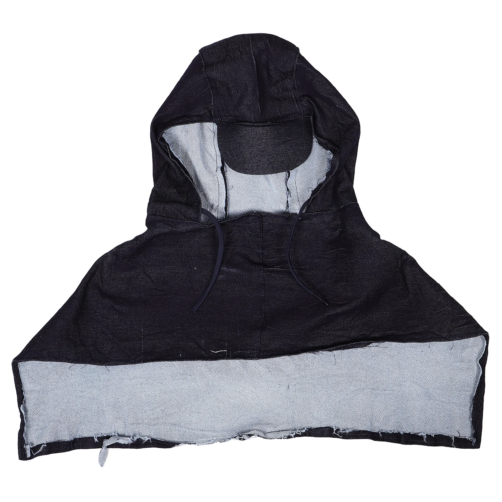 

Sturdy Denim Hooded Head Cover Large Size Unisex Safety Cap For Grinding Outdoor Travel Dustproof Balaclava Cycling Cap