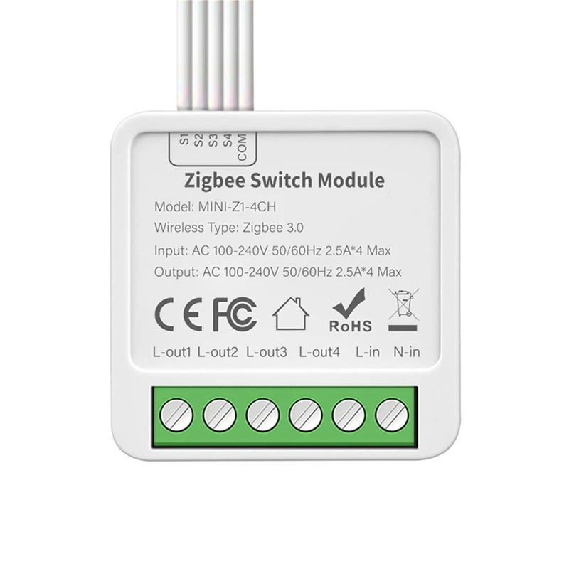 

4-ходовой Переключатель ВКЛ/ВЫКЛ граффити умный Zigbee умный 4-ходовой Переключатель ВКЛ/ВЫКЛ мини скрытый переключатель коробки