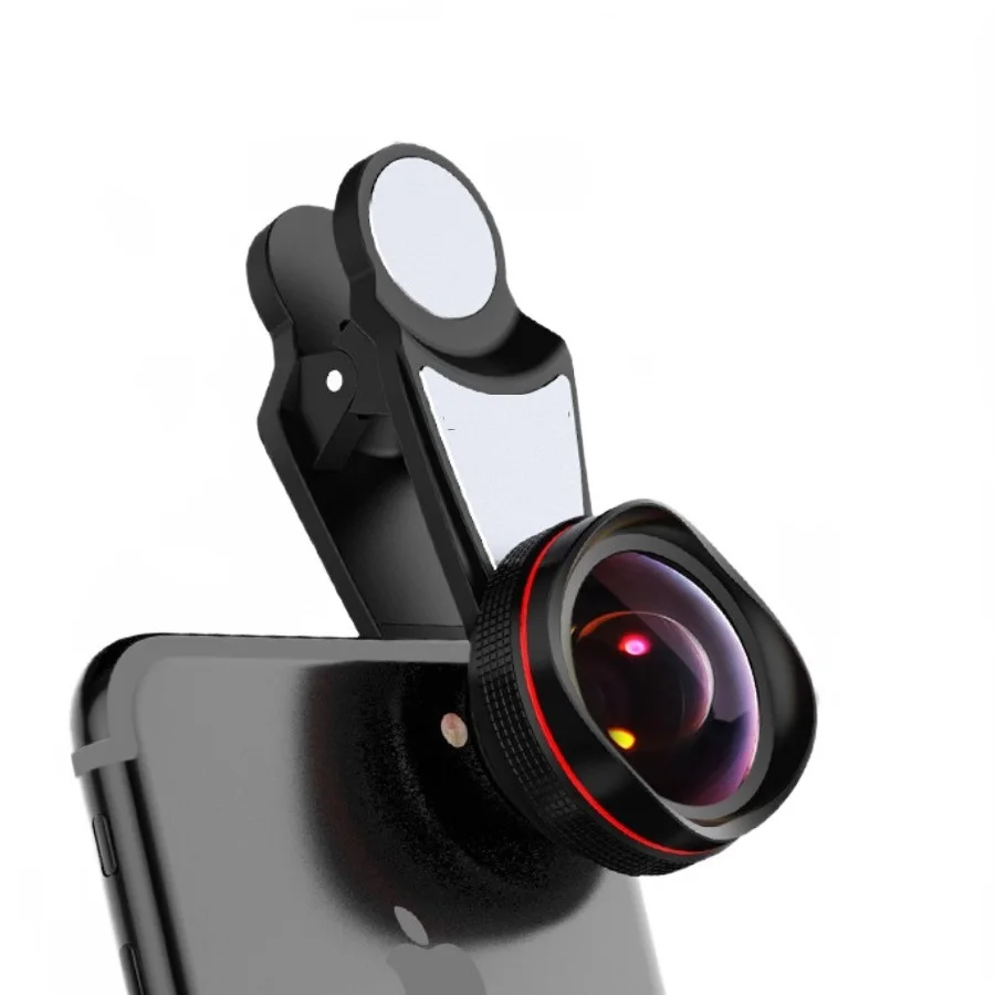 

New 2 in 1 Phone Camera Lens Kit 15X Macro Lens Wide Angle No Distortion For iPhone Samsung Xiaomi Smartphone Free Shipping