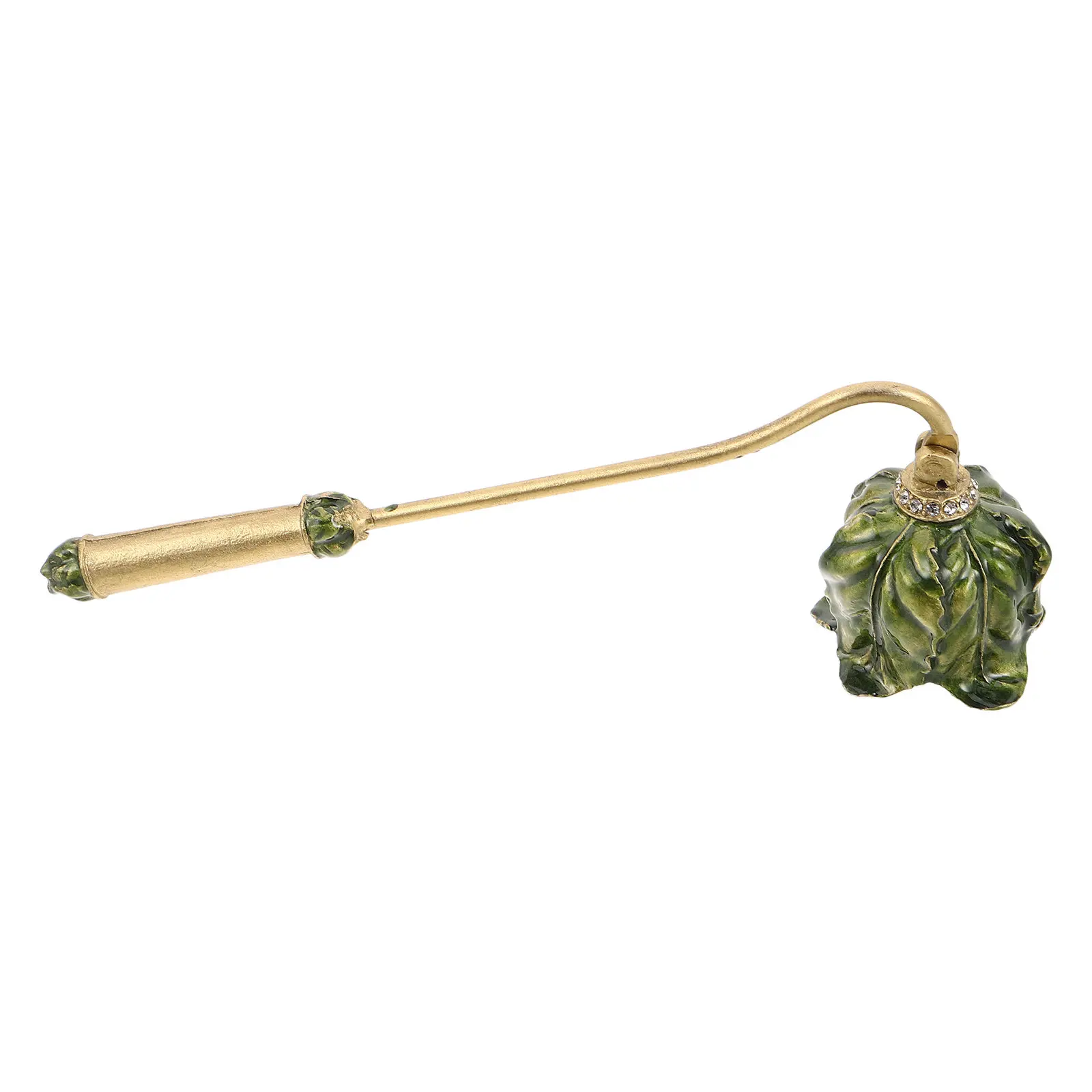 Cast Metal Snuffer Vintage Flame Extinguisher with Elegant Bell Design Stylish Long Handle Wick Snuffer for Home