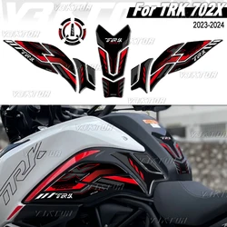 3D Resin Tank Pad Sticker Motorcycle Fuel Tank Protectior Decal For TRK 702X TRK702X TRK 702 X 2023 2024