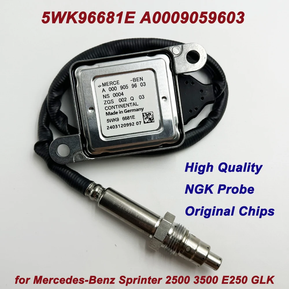 

High Quality Chip 5WK96681E A0009059603 NOX Sensor 0009059603 Nitrogen Oxygen For NGK Probe For Mercedes-Benz W222 W447 C253