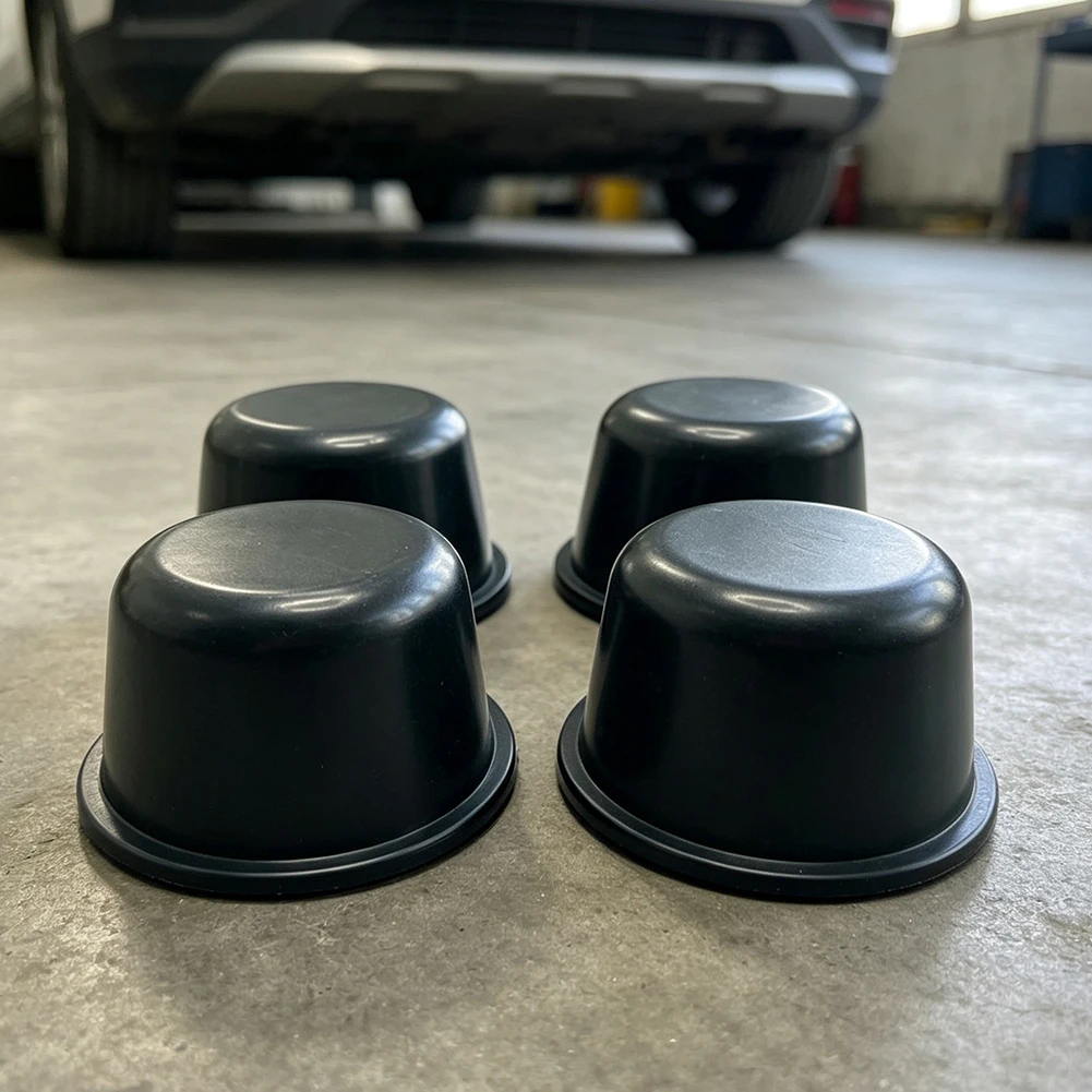 Black Rubber Hub Cap Axle Drive Flange FRC4377 For Land Rover For Defender 83 93 KA930455 Waterproof Dust Cover Kit 4 Units