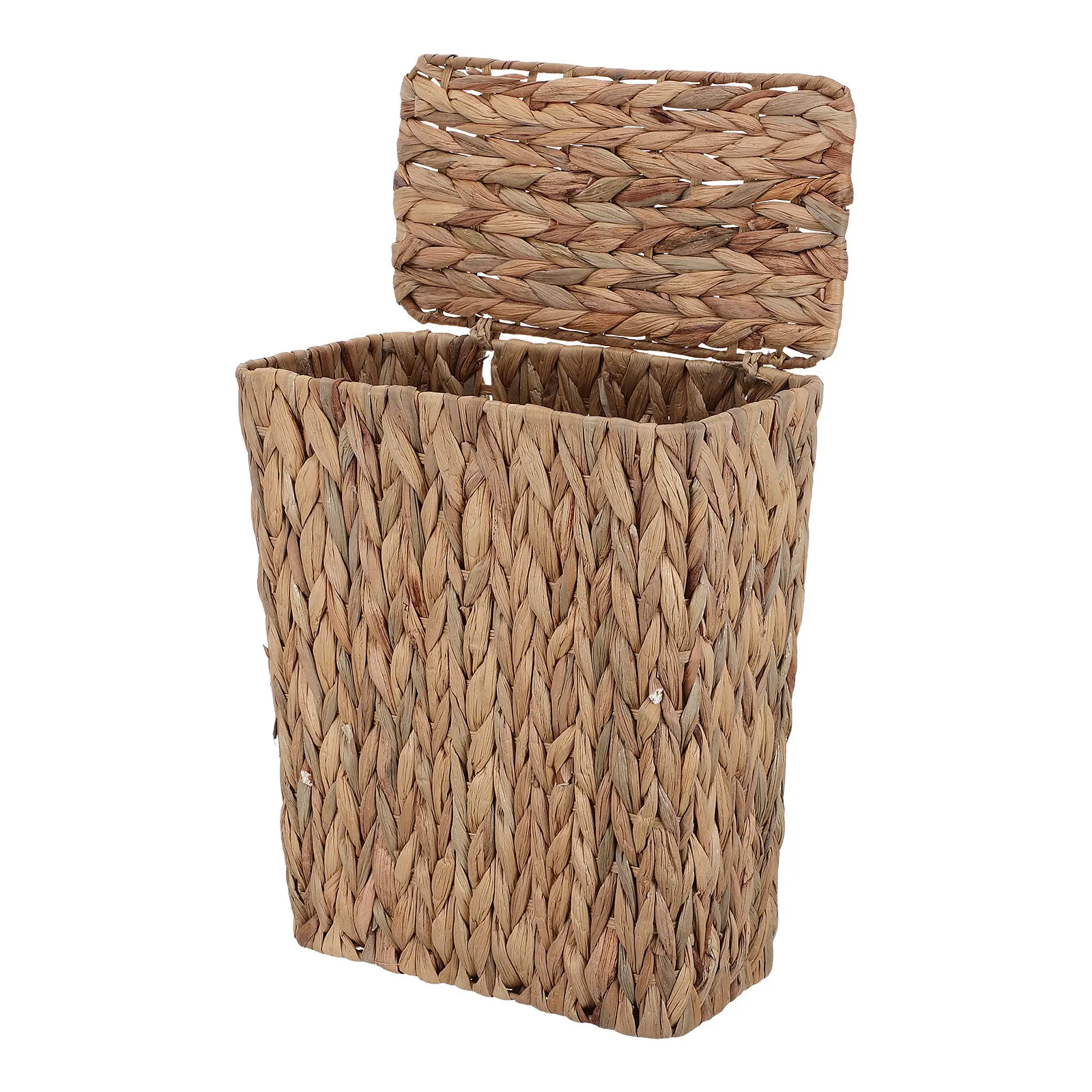 Woven Handwoven Grass Wastebasket Bathroom Trash Can Decorative Storage Basket for Office Bedroom Kitchen Farmhouse Style