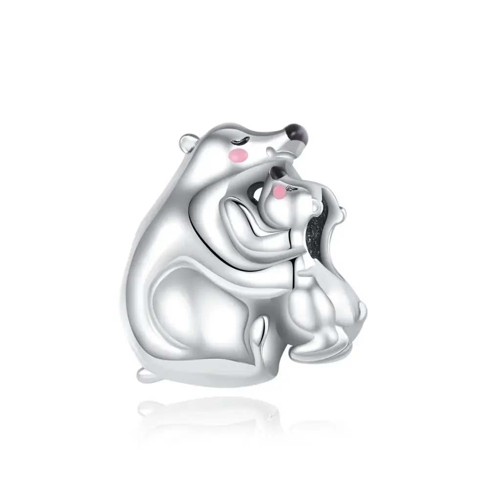 925 Sterling Silver Penguin Couple Charm Beads Fit Original Bracelets Bag Keychain Charms Beads Pendant Diy Women Jewelry Gift view 3