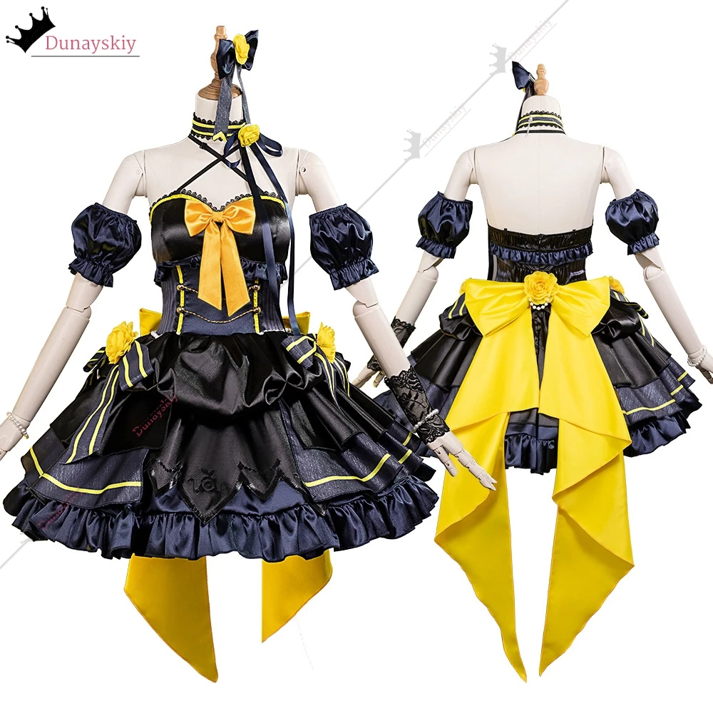 アニメ ラブライブ！ 虹ヶ咲学園スクールアイドル同好会中須かすみコスプレ衣装悪魔グループゴスロリドレスウィッグ女性パーティーセット