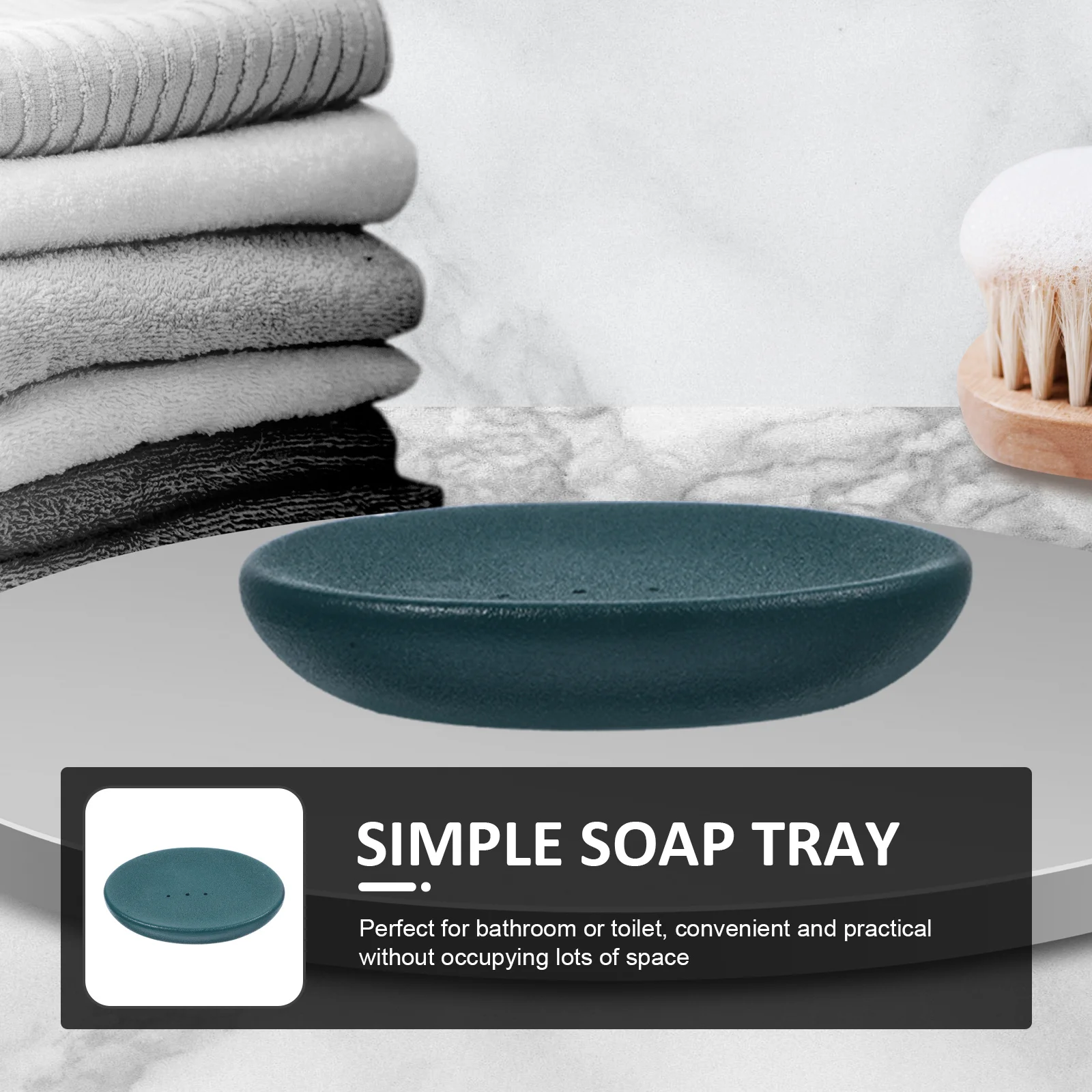 

Travel Soap Case Decorative Holder Container Dish Plate Rustic Tray Household Bathroom
