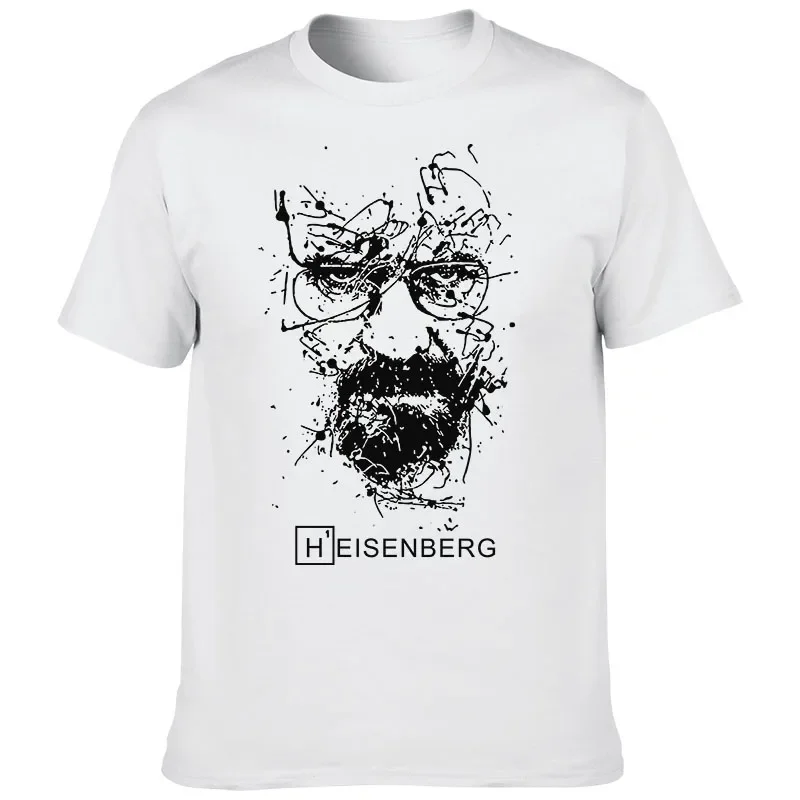 2024 European and American Creative Breaking Bad Heisenberg T-shirt TV Series Printing Men's Street Fashion T-shirt Casual Top