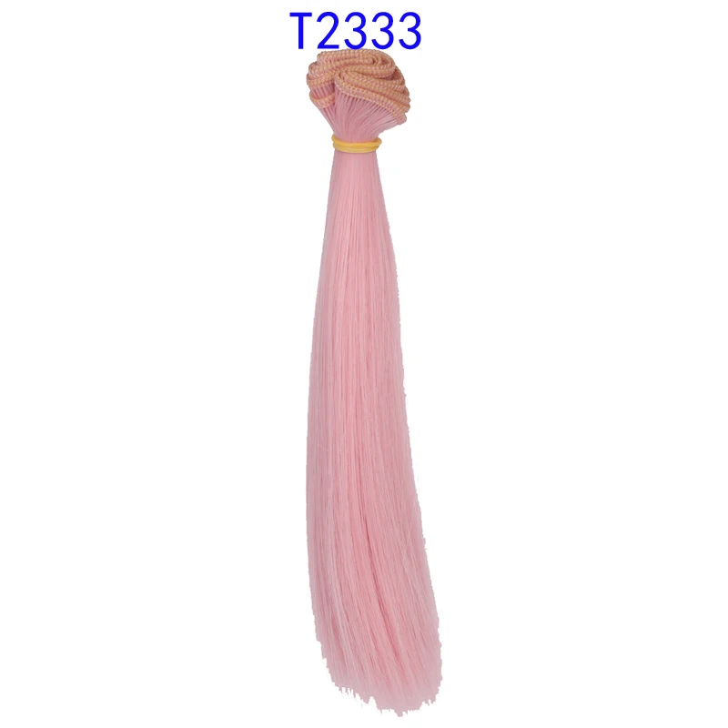 1 Stück Perücke Refires Bjd Haar 15 cm * 100 cm Schwarz Gold Braun Grün Rosa Farbe Gerade Perücke Haar für 1/3 1/4 BJD Diy