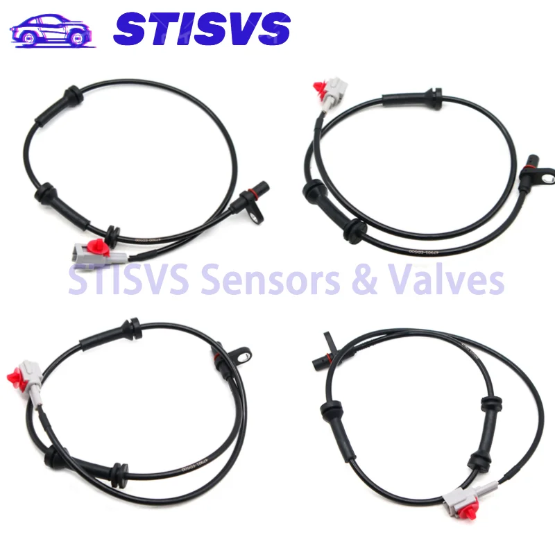 47910-ED500 4PCS Front Rear Left/Right ABS Wheel Speed Sensor For Nissan Tiida 1.6 2005 2011 47901-ED500 47900-ED500 Auto Parts