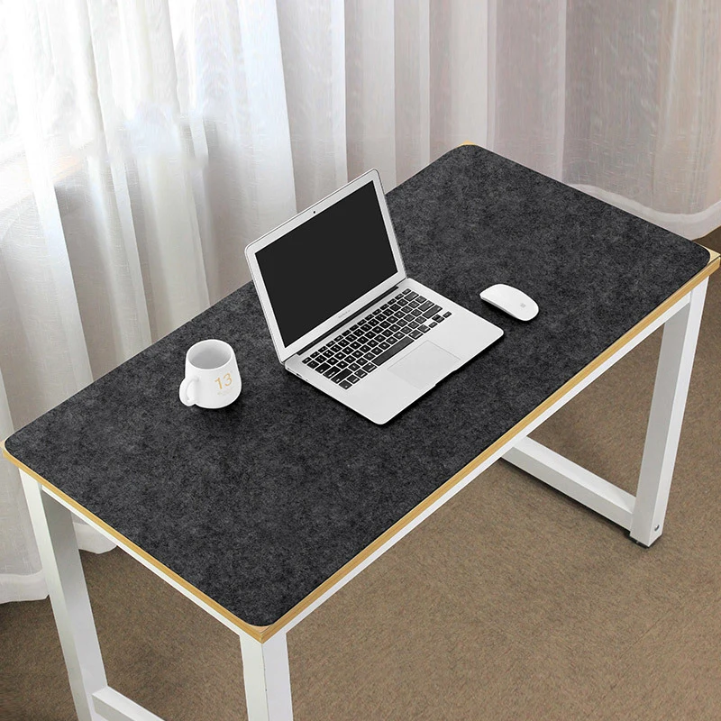 Office Computer Desk Mat Large 80x40/120x60cm Table Keyboard Mouse Pad Wool Felt Laptop Mats Cushion Desk Pad Gamer Mousepad XXL