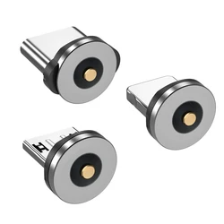 5pcs Magnetic plug connector, C-type universal round magnetic wire, spare parts for mini USB magnets for mobile phones
