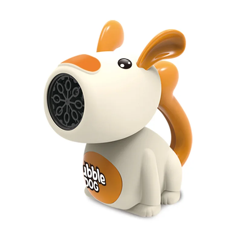 Soap Bubble Machine Cute Dog Bubbles Gun Hand-Cranked Power Bubble Maker Blowing Children Outdoor Party Game Toy for Boys Girls