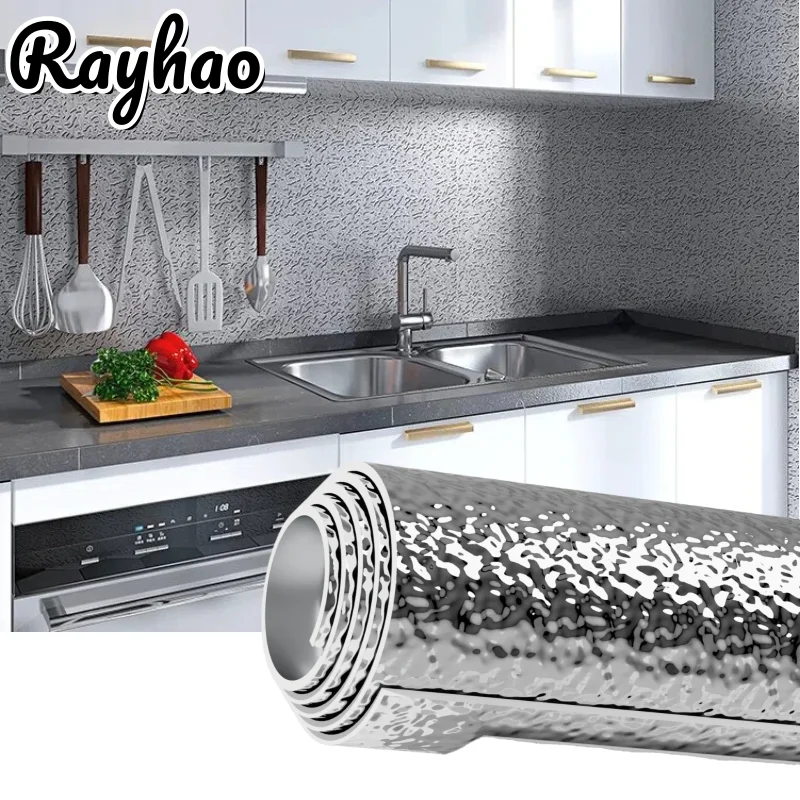 

3D Water Ripple Texture Mirror Wallpaper Advanced Background Wall Kitchen Decoration Self-adhesive Foam Thickened Wall Sticker