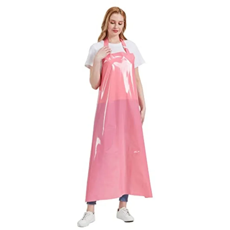 

TPU Waterproof Apron Lightweight Industrial Work Apron with Adjustable Buckle Butcher Aprons for Dishwashing Grooming