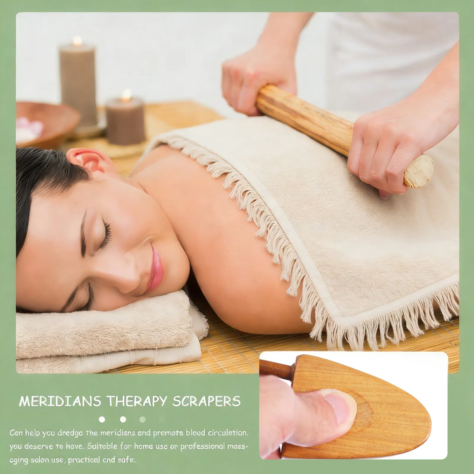

3Pcs Wooden Massage Tools Gua Sha Scraping Boards Light Brown Durable Ergonomic Design Home Salon Use Wooden Scraping Plates
