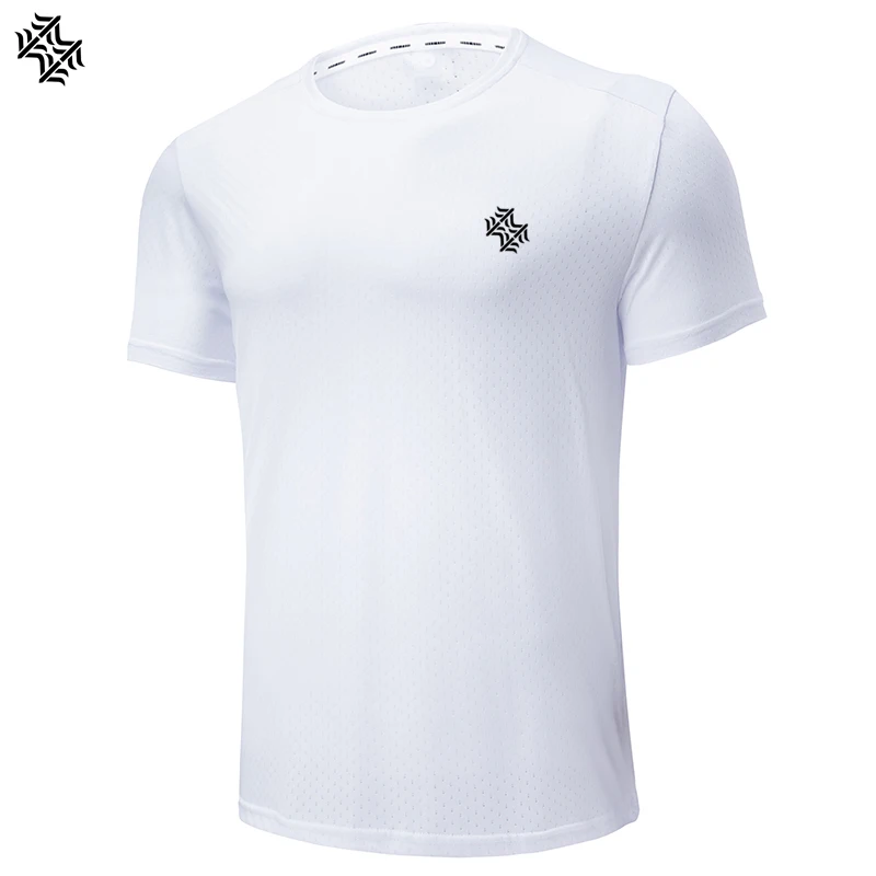 SBWL-T-shirt de fitness respirant pour homme, manches courtes, séchage rapide, haute qualité, loisirs, course en plein air, salle de sport, mode, été