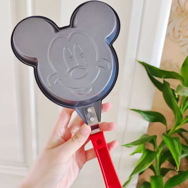 Disney Mickey Minnie Anime Cute Egg Pan Non-stick Retangle Frying Pan With Anti Scalding Handle Induction Gift