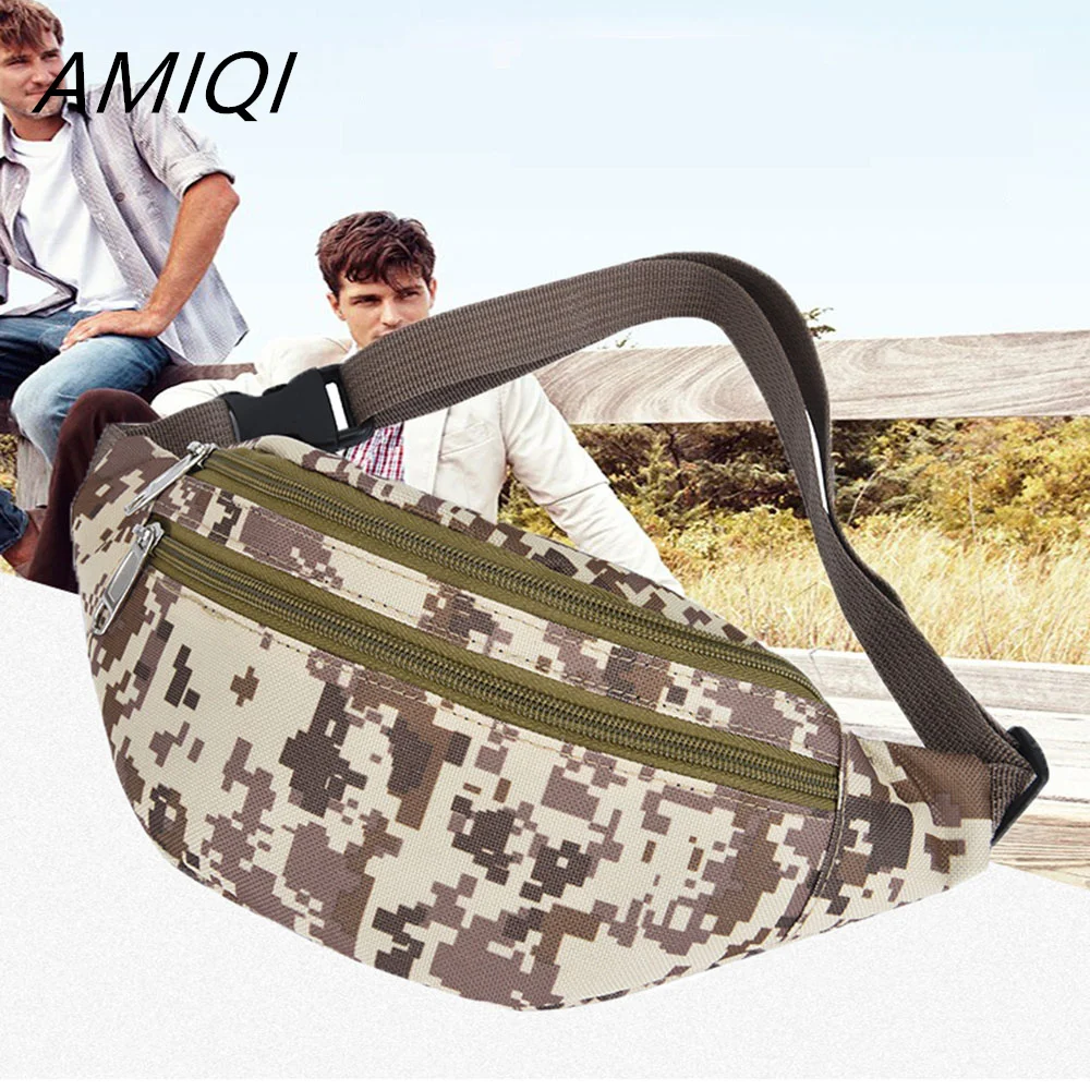 

AMIQI Outdoor Hiking Camping Handbag Men's Bag Accessories Tools Pack Travel Pauch Male Crossbody Chest Money Belt Bag