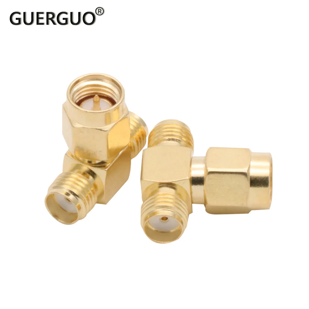 2 PCS/Lot SMA to SMA Connector T Type and 135° SMA Male to Female Adapter for WIFI Antenna FPV RF Connector