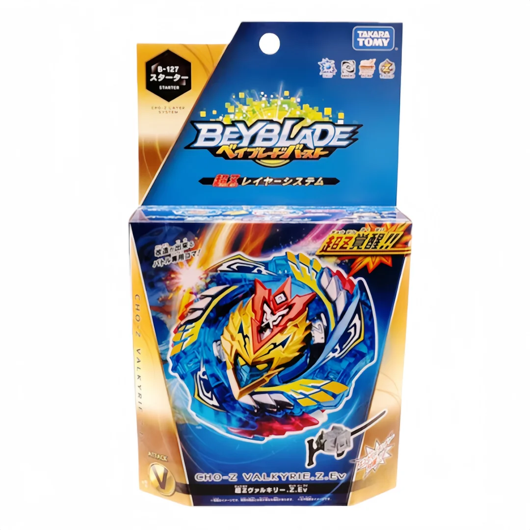 ПОДЛИННЫЙ Beyscollector TAKARA TOMY TT B-127Cho-Z Valkyrie / Turbo Valtryek.Z.Ev Beyblade Burst Starter с пусковой установкой