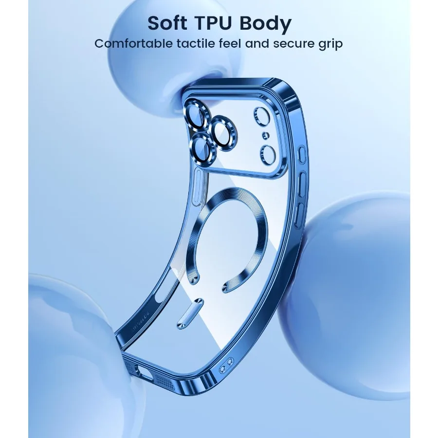 حافظة هاتف شفافة رفيعة ورفيعة لهاتف iPhone 17 Pro مع تصميم مدمج لعدسة الكاميرا المقاومة للصدمات