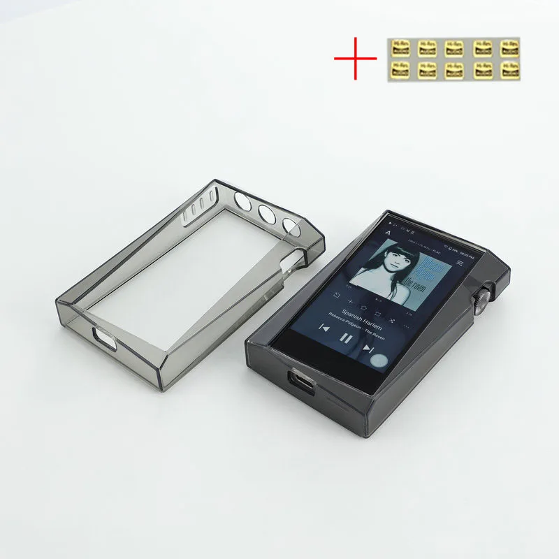 

Soft Cover Crystal TPU Clear Case for iriver Astell&Kern SR25 MKII With Front And Back Screen Protector Tempered Glass