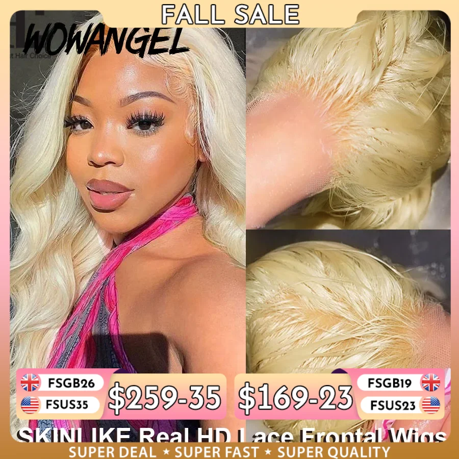 613 Blonde Body Wave Lace Front Wig - Wow Angel Real HD Lace Frontal