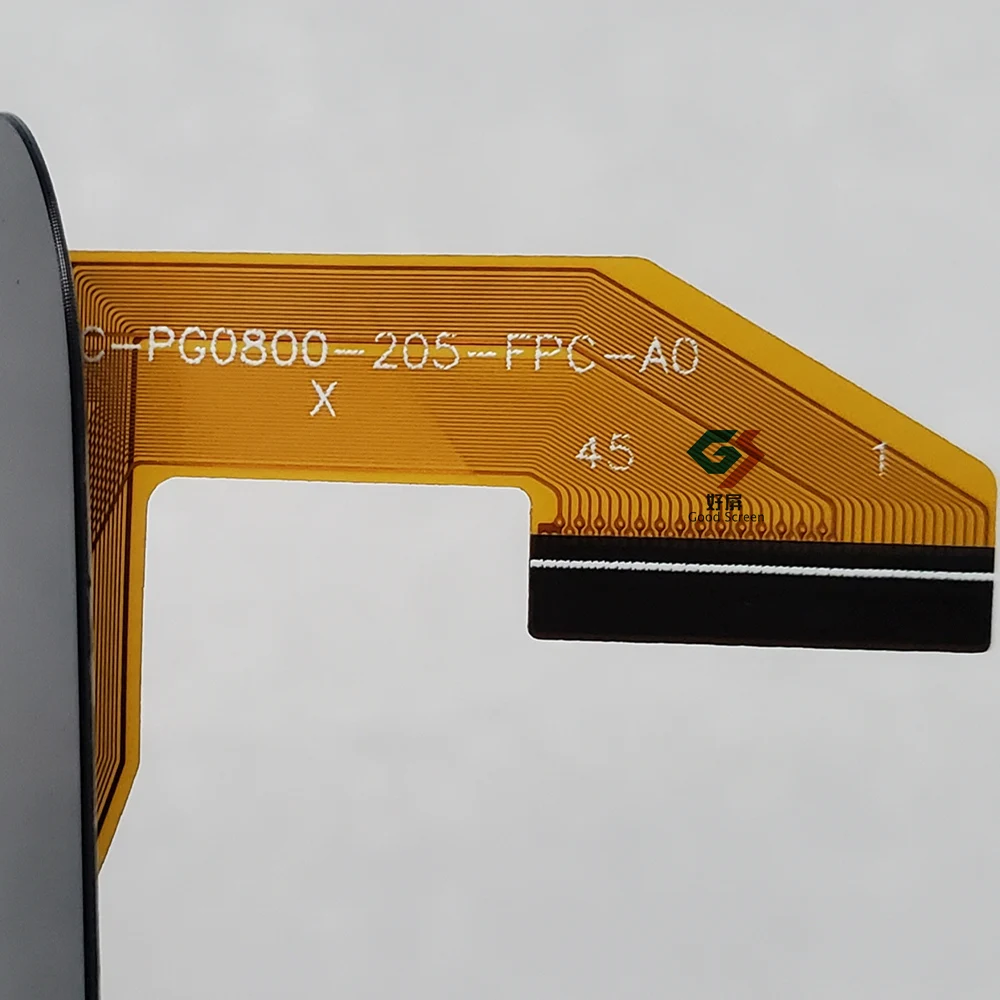 Imagem -03 - Sensor Capacitivo Preto do Digitador da Tela Táctil Painel de Vidro Externo p n Xc-pg0800205-fpc-a0 x Pg0800-205 8in 10 Peças