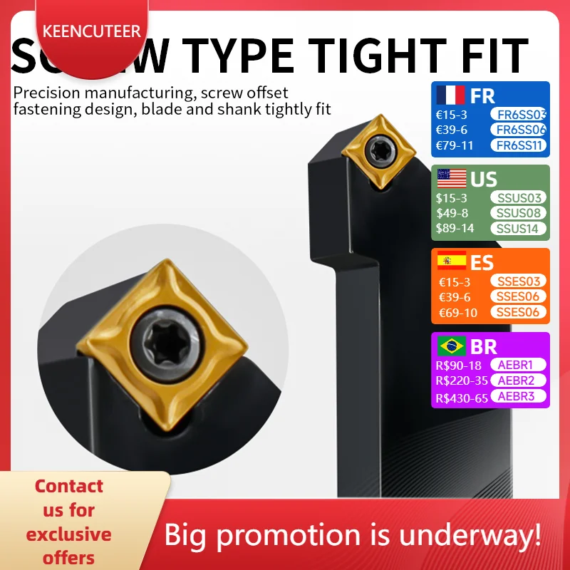 

SSSCR/L External Turning Tool Holder SSSCR1212 SSSCR1616 SSSCR2020 with SCMT09/12 Carbide Inserts for Lathe CNC Cutting Tools