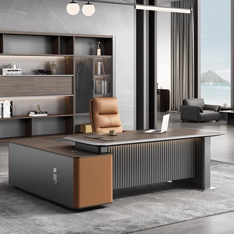 Conference Gadgets Desk Table Japanese Office Organization Standing Desk Corner Meeting Mesa Para Compuatador Modern Furniture image 2
