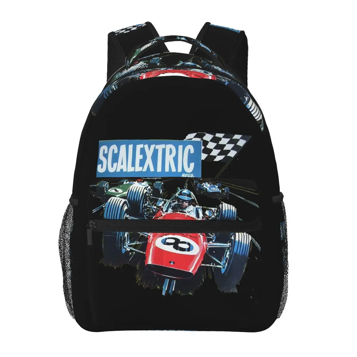 Scalextric Classic Backpacks Boys Girls Bookbag Students School Bags Cartoon Kids Rucksack Shoulder Bag Large Capacity