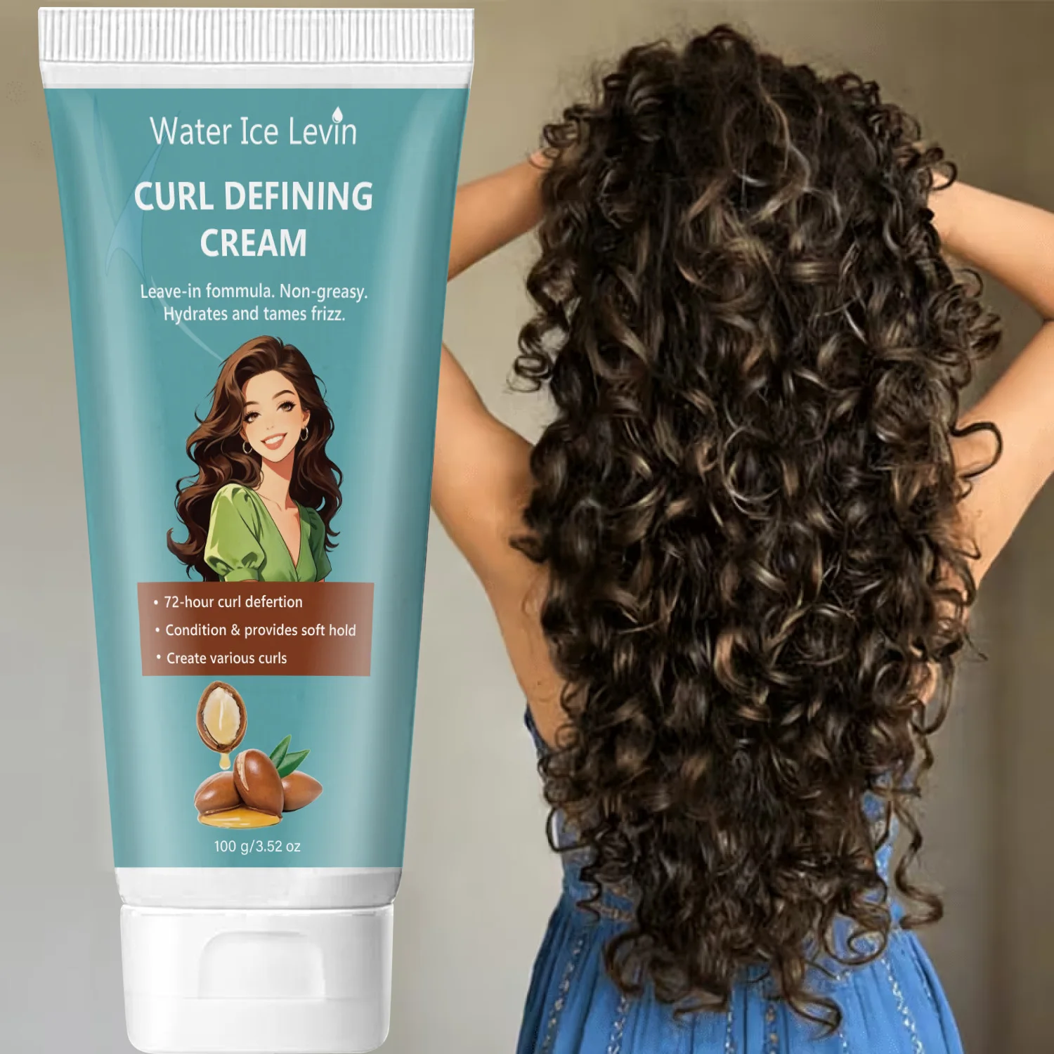 creme-modelador-de-cachos-water-ice-levin-100g-leave-in-nao-oleoso-com-Oleo-de-argan-anti-frizz
