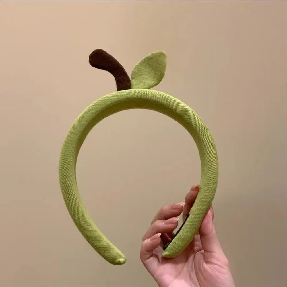 Sweet Soft Apple Headband Anti-Slip 3D Apple Apple Hair Hoop Cute Cartoon Dopamine Color Fruit Headband Face Washing