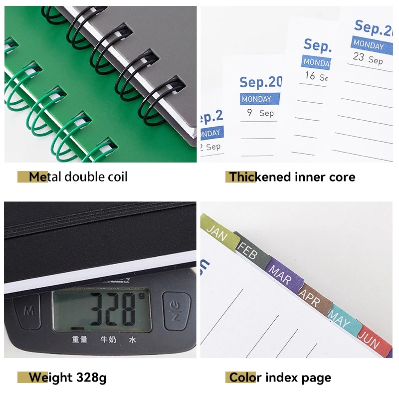 Weekly Appointment Book Plan Book Schedule Book Plan Book Rollovers Notebook Black Easy To Use