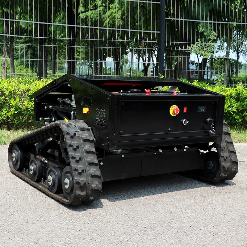 

Customized All Terrain Grass Cutting Machine Agriculture Rubber Remote Control Robot Lawn Mower