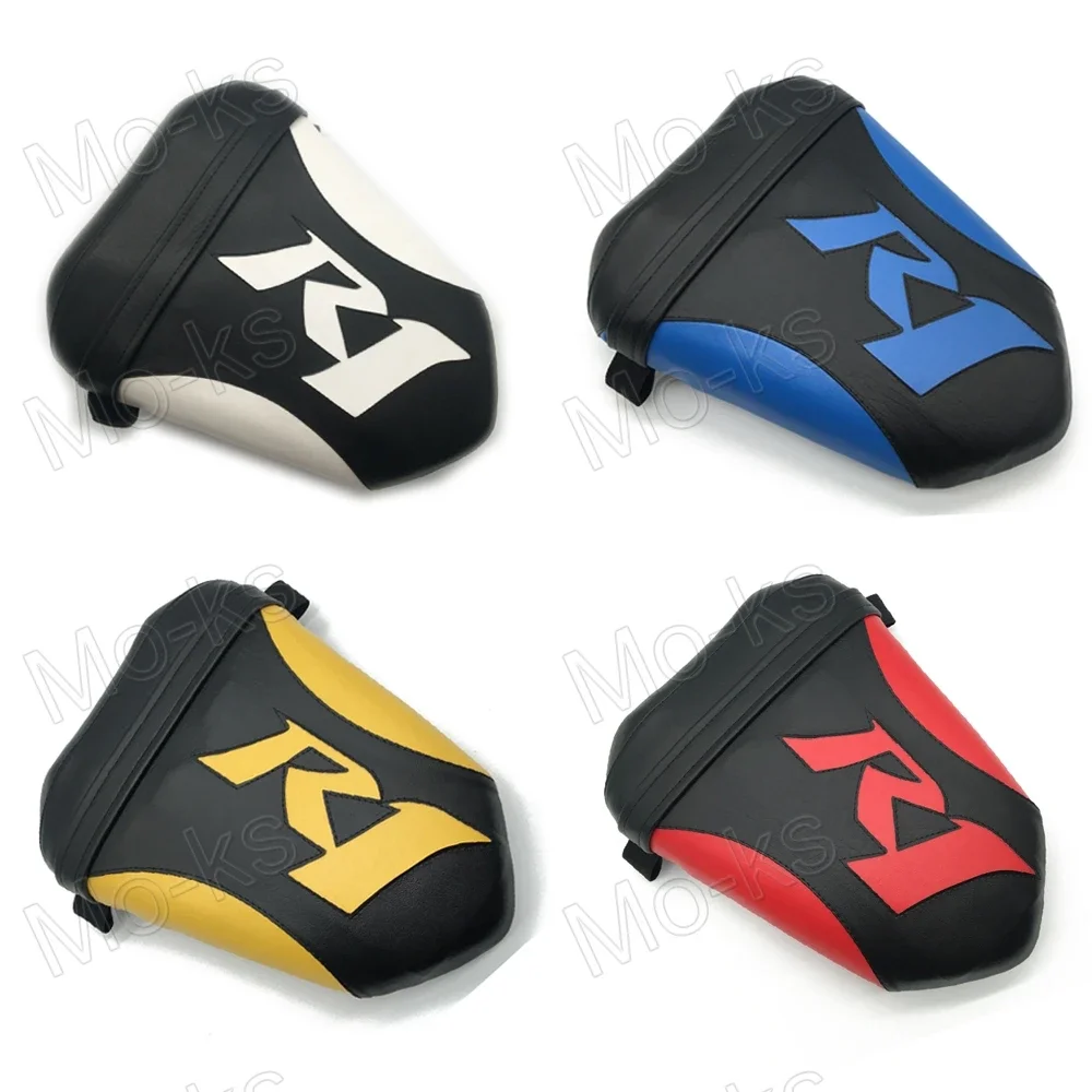 المقعد الخلفي للركاب بيلايون جلد صناعي لياماها YZF R1 2007-2008 أبيض وأسود أزرق أصفر أحمر