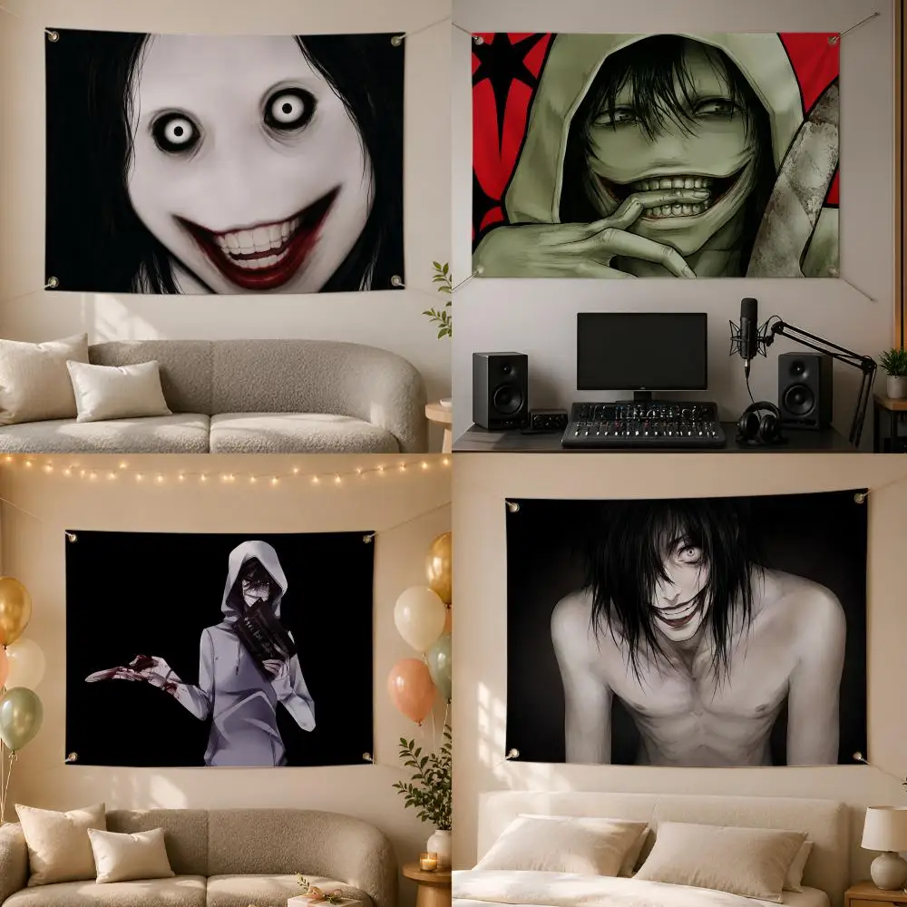Rapper T-The Killer Jeff Flags Wall Hanging Flag Banner for Bedroom Dorm Party Festival Camping Indoor Outdoor Decor