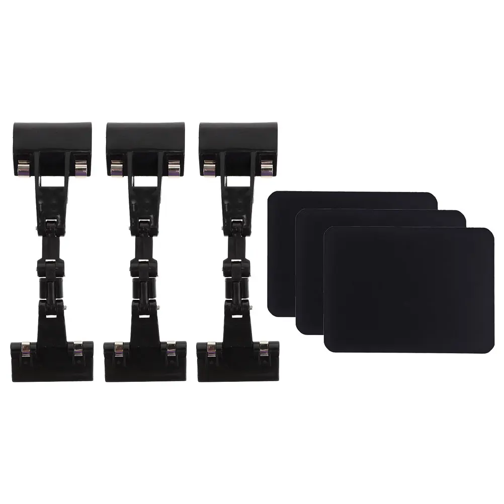 

1 set Price Tag Clips Black Mechanical Reusable Board Food Labels Storage Display Stand Retail Holder Plastic Shelf Sign