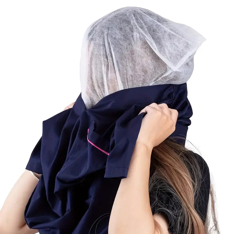 

50/100 шт. одноразовые защитные капюшоны для макияжа, дышащие косметические маски для красоты для свадебной вечеринки, свадьбы, путешествий, ежедневного макияжа