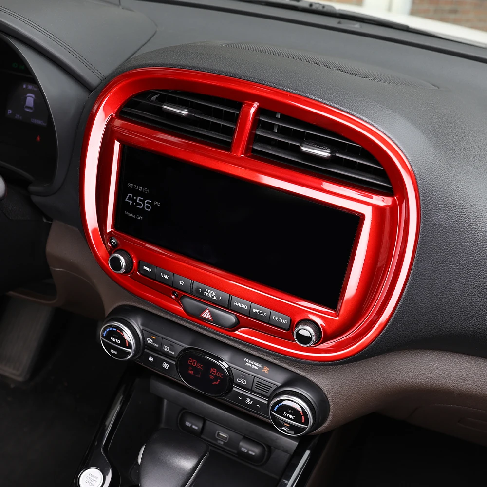 

High-End Automobiles Interior Accessories Left-Hand Drive For KIA Soul 2020-2025 Car Dashboard GPS Navigation Frame Covers Trim